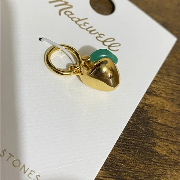 NWT MADEWELL Semiprecious Apple Charm - Picture 4 of 6